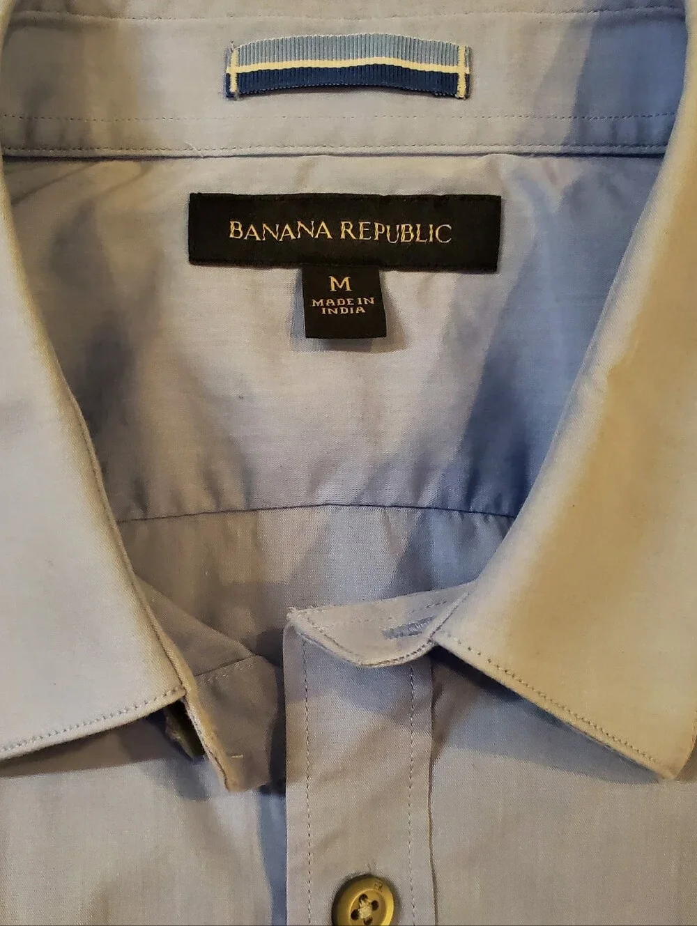 Banana Republic Light Blue Short Sleeve Button-Down Shirt Size Medium